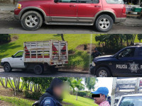Recuperan dos vehículos con  reporte de robo; hay un detenido