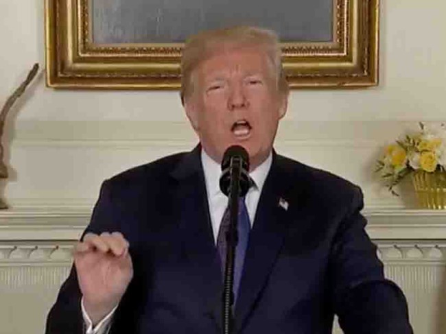 Tras el anuncio de Trump, caen  las primeras bombas en Damasco