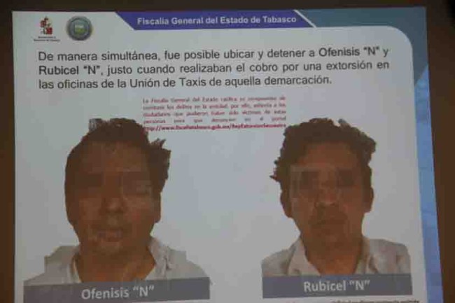 Detienen a presuntos extorsionadores