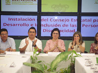 Instalan Consejo Estatal para el Desarrollo e inclusión de las Personas con Discapacidad