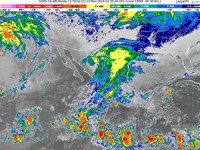 Continuarán las lluvias por frente frío No. 12