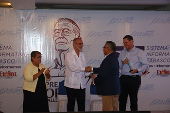 Reconocen a tabasqueños con el premio ‘Jorge Calles Broca’