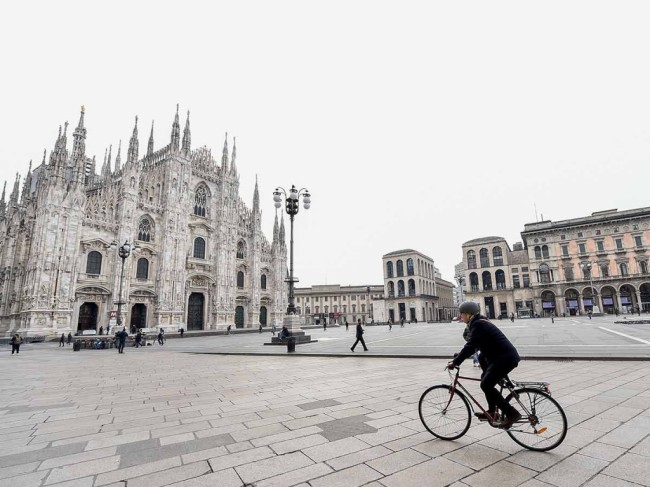Toda Italia en cuarentena