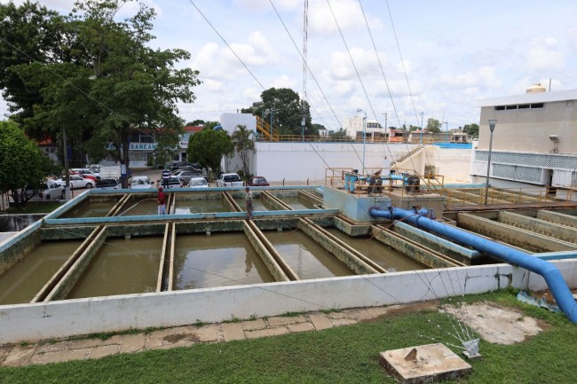 Extraen 350 m3 de azolve de  Planta Potabilizadora Villahermosa