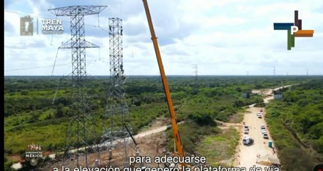 Elevan torres eléctricas para el Tren Maya: Fonatur