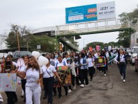 Alzan la voz por la paz; realizan caminata “Nunca Más”