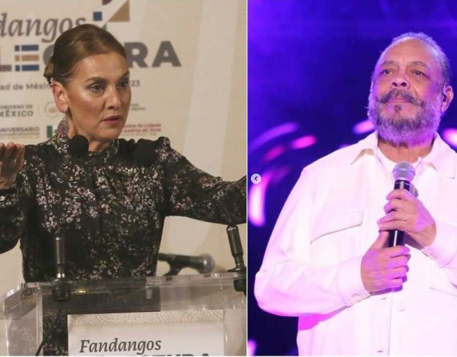 Gutiérrez Müller responde al cantante Céspedes tras lanzarse contra AMLO