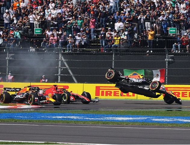 CHECO, CHOCó Y ABANDONó EL GP DE MÉXICO; VERSTAPPEN EL GANADOR