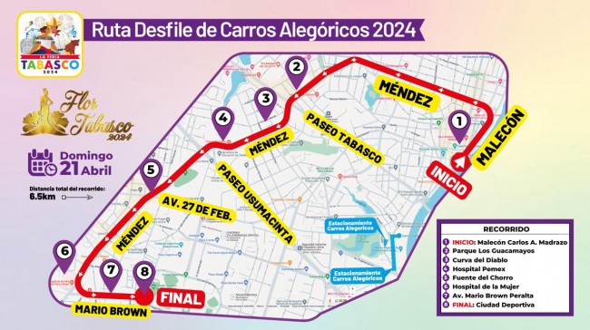 Desfile de Carros Alegóricos recorrerá ruta tradicional