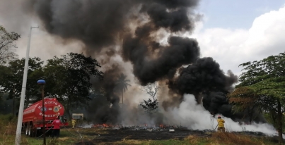 Atiende IPCET 13 incendios de pastizales, en un solo día