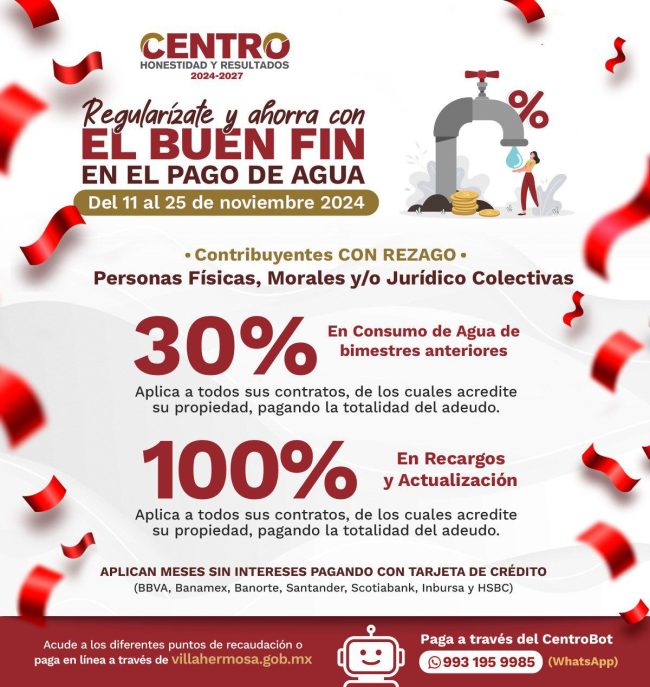 Invita Centro a aprovechar incentivos por el Buen Fin 