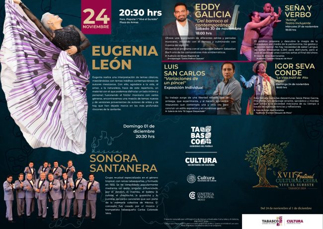 Mostrará Festival Cultural Ceiba lo mejor de las artes de Tabasco