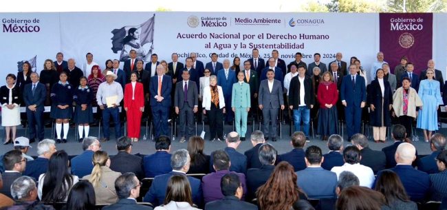 Firman Acuerdo Nacional por el Derecho Humano al Agua y la Sustentabilidad 