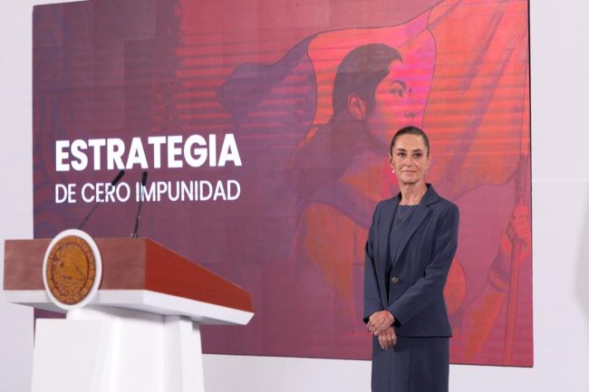 Estrategia de seguridad dará resultados, afirma Sheinbaum