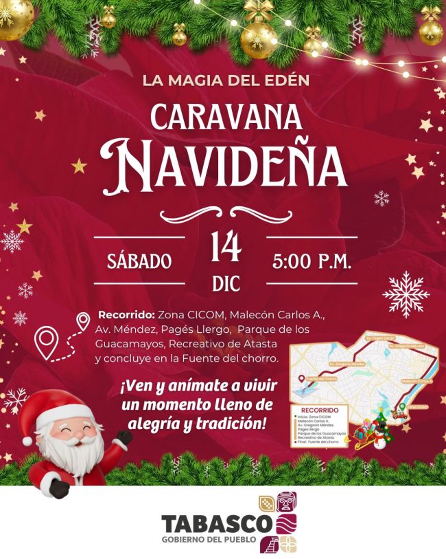 Lista la Caravana Navideña: ‘La Magia del Edén’; este sábado