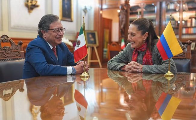 Sheinbaum y Petro van por unidad de gobiernos progresistas