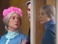 Mucho parecido de Andrea Noli al interpretar a “doña Clotilde”