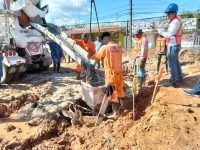 Avanza construcción de la Red de Agua Potable