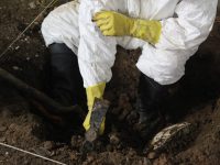 Abre la Fiscalía fosa clandestina y localiza  restos de una persona
