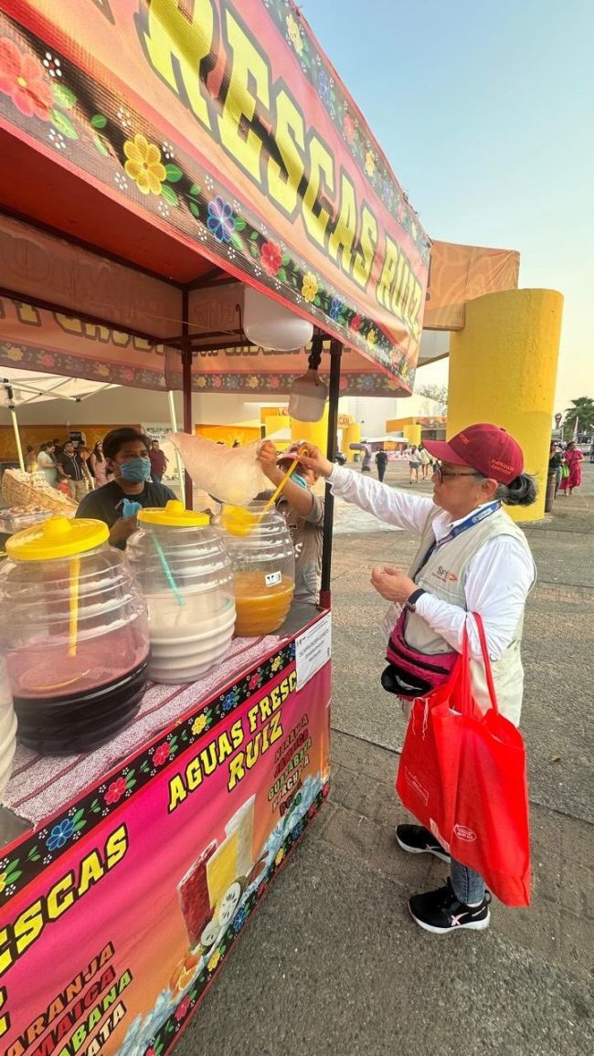 Vigilancia permanente en expendios de alimentos y bebidas en la Feria Tabasco