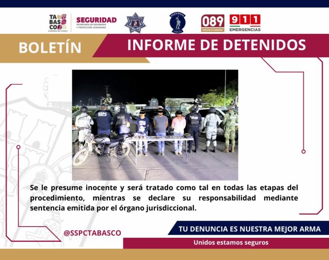 Detienen a tres presuntos generadores de violencia 