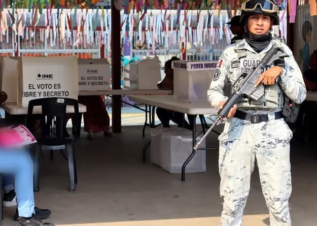 Fuerzas federales y estatales vigilaron casillas electorales