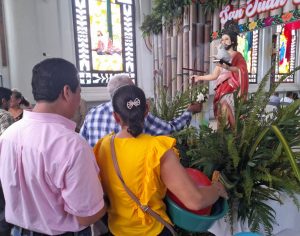 Se desborda la pasión y fe católica a  San Juan Bautista en Villa Jalupa 