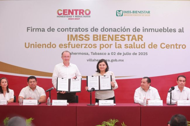 Centro dona 12 inmuebles al IMSS-Bienestar: Osuna
